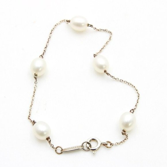 LIKE NEW!! Absolutely Stunning Elsa Peretti Pearl 7" Bracelet from - Picture 1 of 7